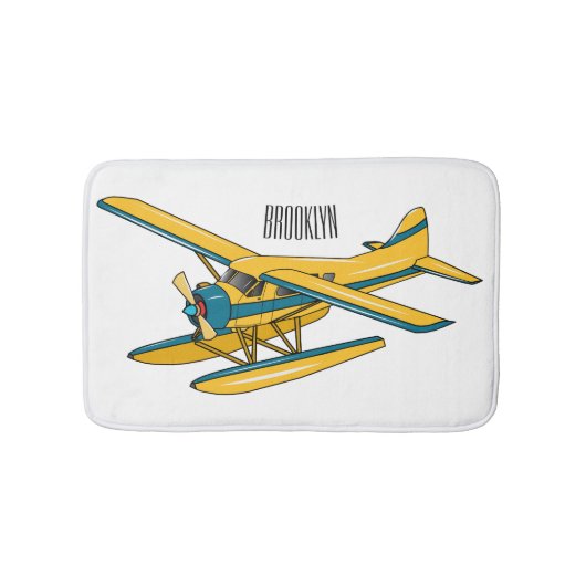 Afbeelding van de Seaplane cartoon Badmat (Voorkant)
