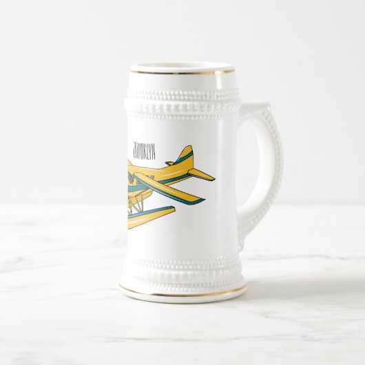 Afbeelding van de Seaplane cartoon Bierpul (Voorkant rechts)