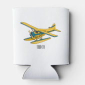 Afbeelding van de Seaplane cartoon Blikjeskoeler (Achterkant)