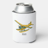 Afbeelding van de Seaplane cartoon Blikjeskoeler (Blikje Achterkant)