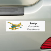 Afbeelding van de Seaplane cartoon Bumpersticker (Op auto)