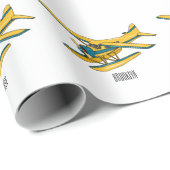 Afbeelding van de Seaplane cartoon Cadeaupapier (Rol Hoek)