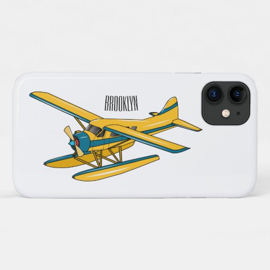 Afbeelding van de Seaplane cartoon Case-Mate iPhone Case (Achterkant (horizontaal))