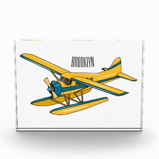 Afbeelding van de Seaplane cartoon Fotoblokken (Voorkant)