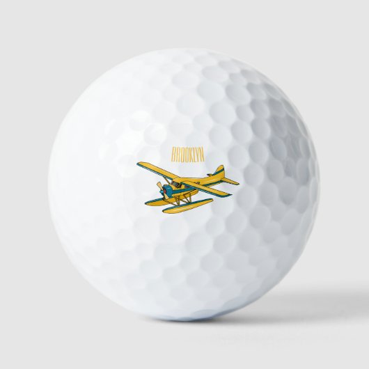 Afbeelding van de Seaplane cartoon Golfballen (Voorkant)