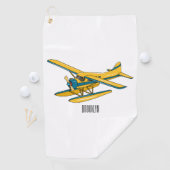 Afbeelding van de Seaplane cartoon Golfhanddoek (Insitu)