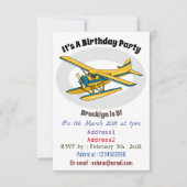 Afbeelding van de Seaplane cartoon Kaart (Voorkant)