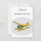 Afbeelding van de Seaplane cartoon Kaart (Achterkant)