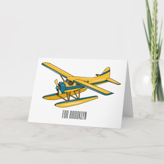 Afbeelding van de Seaplane cartoon Kaart (Voorkant)