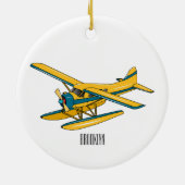 Afbeelding van de Seaplane cartoon Keramisch Ornament (Achterkant)
