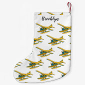 Afbeelding van de Seaplane cartoon Kleine Kerstsok (Achterkant)