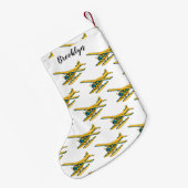 Afbeelding van de Seaplane cartoon Kleine Kerstsok (Achterkant (Hangend))