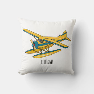 Afbeelding van de Seaplane cartoon Kussen