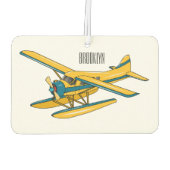 Afbeelding van de Seaplane cartoon Luchtverfrisser (Achterkant)