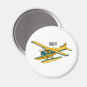 Afbeelding van de Seaplane cartoon Magneet (Voorkant / Achterkant)