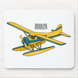 Afbeelding van de Seaplane cartoon Muismat