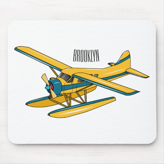 Afbeelding van de Seaplane cartoon Muismat (Voorkant)