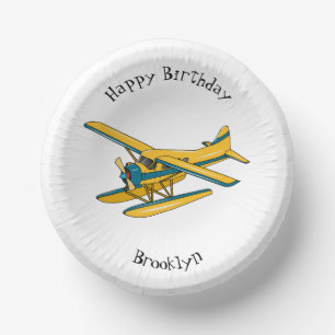 Afbeelding van de Seaplane cartoon Papieren Kommen