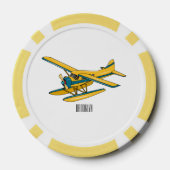 Afbeelding van de Seaplane cartoon Poker Chips (Achterkant)