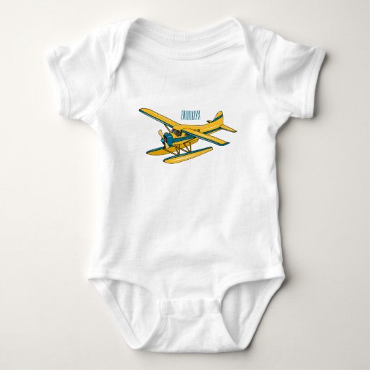 Afbeelding van de Seaplane cartoon Romper (Voorkant)