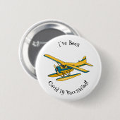 Afbeelding van de Seaplane cartoon Ronde Button 5,7 Cm (Voorkant /achterkant)