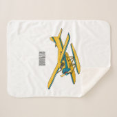 Afbeelding van de Seaplane cartoon Sherpa Deken (Voorkant (horizontaal))