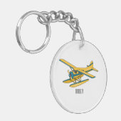 Afbeelding van de Seaplane cartoon Sleutelhanger (Voorkant Links)