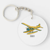 Afbeelding van de Seaplane cartoon Sleutelhanger (Voorkant)