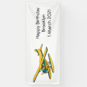 Afbeelding van de Seaplane cartoon Spandoek (Verticaal)