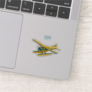 Afbeelding van de Seaplane cartoon Sticker