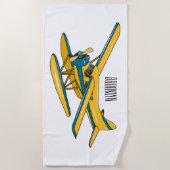 Afbeelding van de Seaplane cartoon Strandlaken (Voorkant)