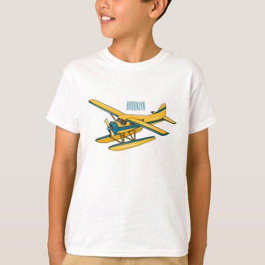 Afbeelding van de Seaplane cartoon T-shirt (Voorkant)