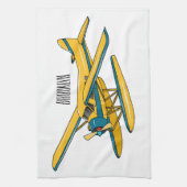 Afbeelding van de Seaplane cartoon Theedoek (Verticaal)