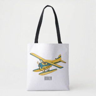 Afbeelding van de Seaplane cartoon Tote Bag