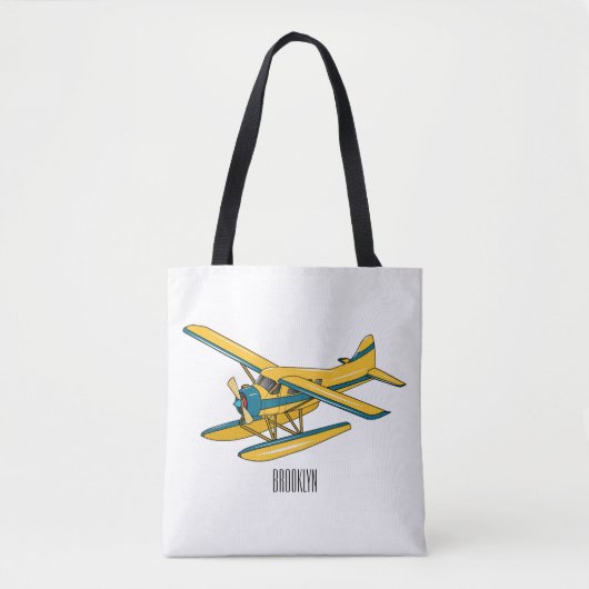 Afbeelding van de Seaplane cartoon Tote Bag (Voorkant)