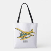 Afbeelding van de Seaplane cartoon Tote Bag (Achterkant)