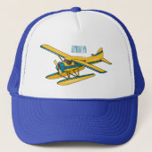 Afbeelding van de Seaplane cartoon Trucker Pet (Voorkant)