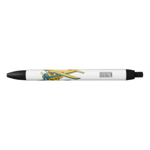 Afbeelding van de Seaplane cartoon Zwarte Inkt Pen