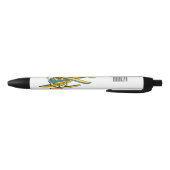 Afbeelding van de Seaplane cartoon Zwarte Inkt Pen (Bodem)