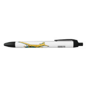 Afbeelding van de Seaplane cartoon Zwarte Inkt Pen (Bovenkant)