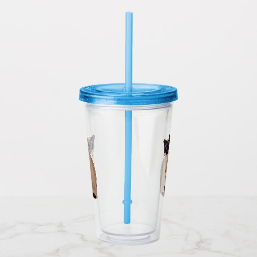 Afbeelding van de Siamese cartoon Acryl Drinkbeker (Rechts)
