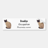 Afbeelding van de Siamese cartoon Bumpersticker (Voorkant)