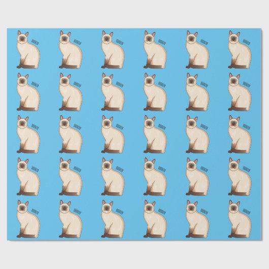 Afbeelding van de Siamese cartoon Cadeaupapier (Vlak)