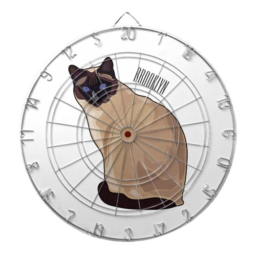 Afbeelding van de Siamese cartoon Dartbord (Voorkant)