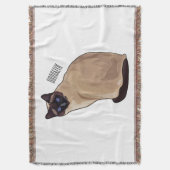 Afbeelding van de Siamese cartoon Deken (Voorkant Verticaal)