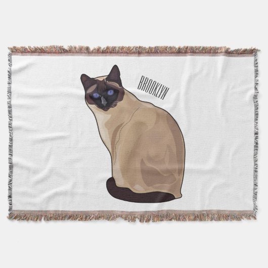 Afbeelding van de Siamese cartoon Deken (Voorkant)