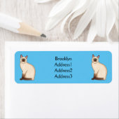 Afbeelding van de Siamese cartoon Etiket (Insitu)