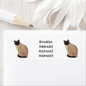 Afbeelding van de Siamese cartoon Etiket (Insitu)