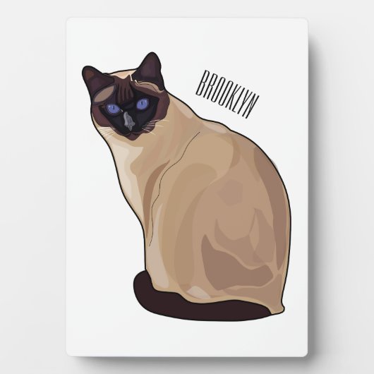 Afbeelding van de Siamese cartoon Fotoplaat (voorkant)