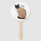 Afbeelding van de Siamese cartoon Handwaaier (Achterkant)
